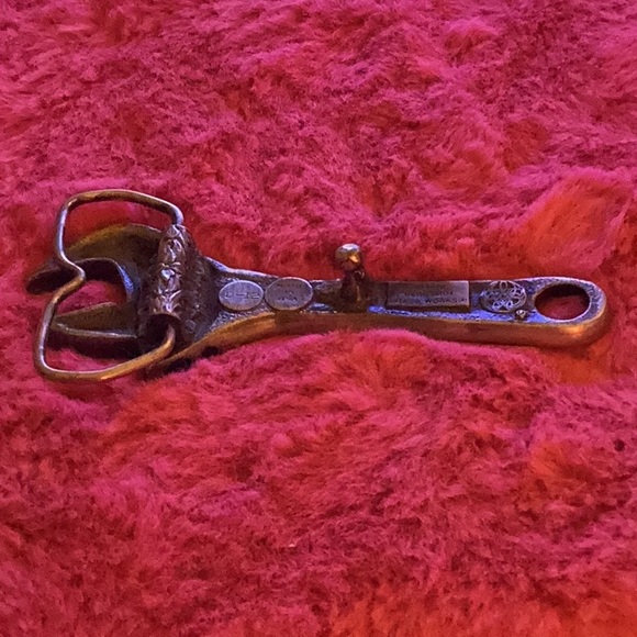 Bergmot Brass Works 1979 wrench belt buckle. Made in USA on wrench. RARE - Picture 3 of 4